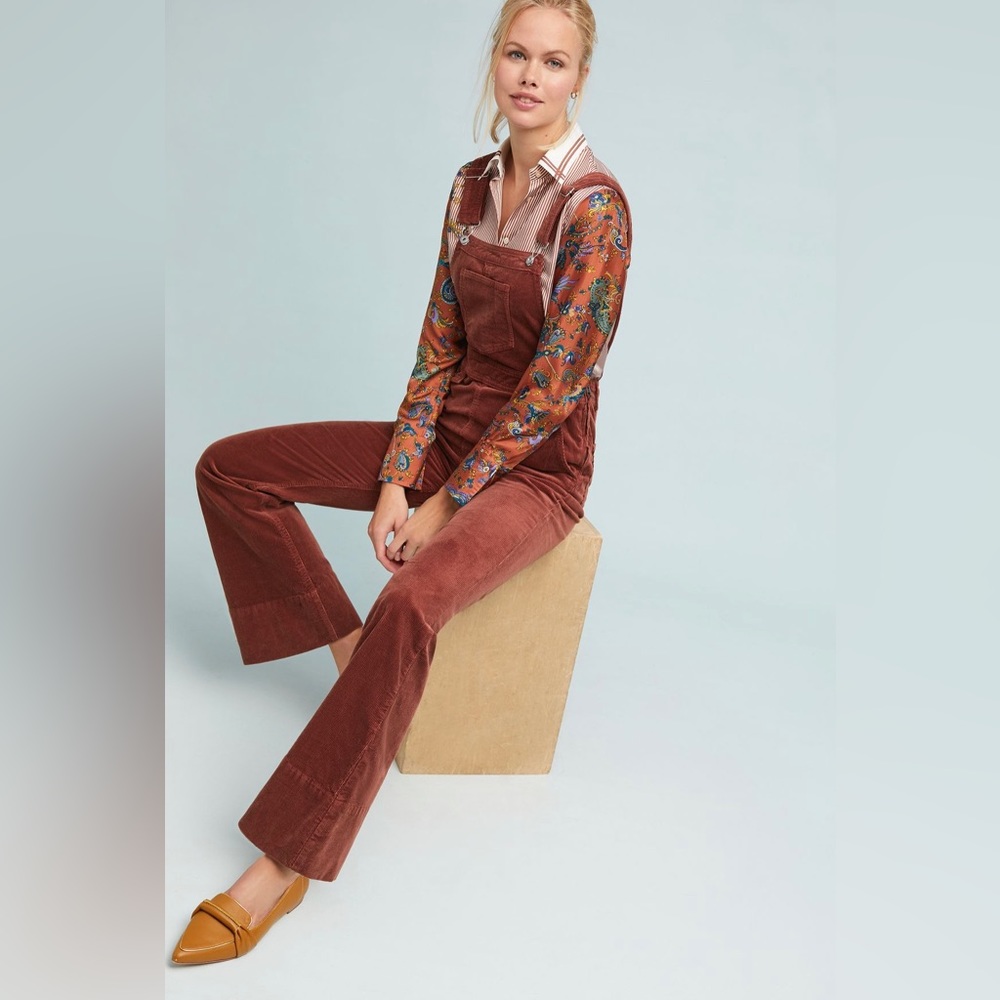 Pilcro Corduroy Overalls, size 28. Excellent condition.